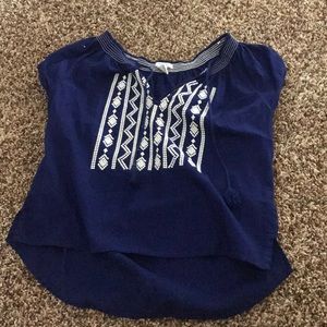 Forever 21 loose boho top with tassels